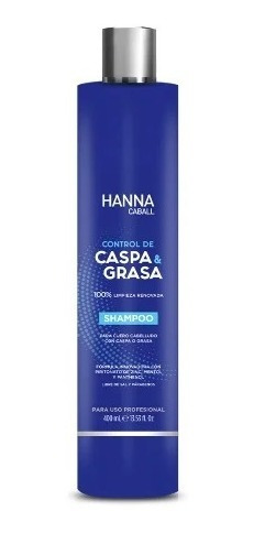 Shampoo Control Caspa Y Grasa Hanna Caball 400 Ml