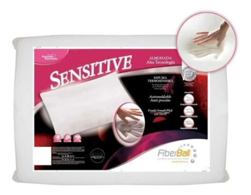 Almohada  Fiberball Sensitive Viscoelastica Con Memoria 