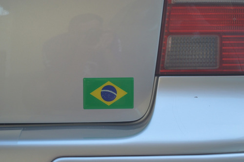 Imagem 2 de 5 de Adesivo Bandeiras Brasil E Israel Resina Resinada, Carro