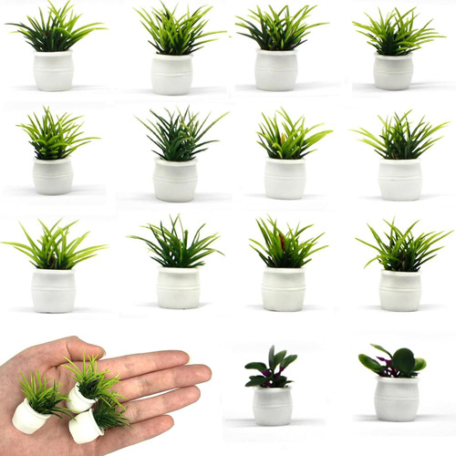 Llmsix 14 Piezas Cosas En Miniatura Plantas De Casa Muñecas