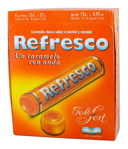Pastillas Felfort Refresco Naranja Caramelo X 12u. - Delipop
