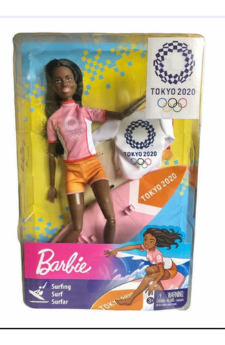 Muñeca Barbie Surf Tokio 2020 Mattel 61k