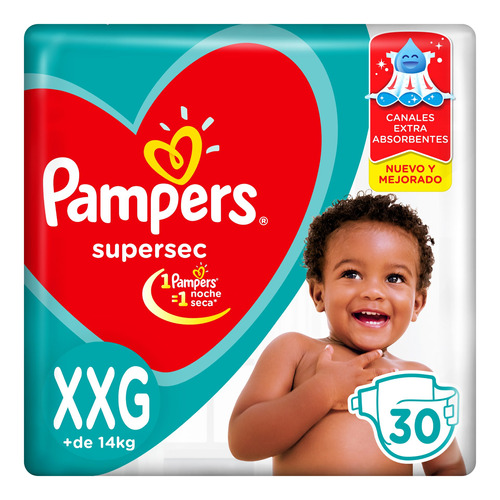 Pampers Supersec - 30 - XXG - Sin género