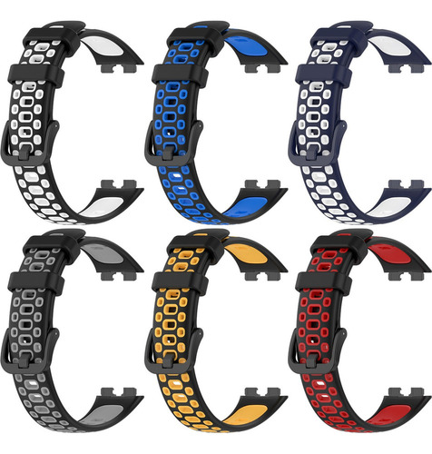 6 Pulseras De Silicona Deportivas Para Huawei Band 8