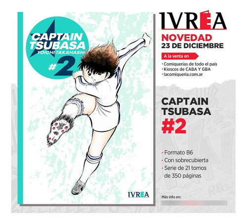 Captain Tsubasa Vol.2 Edicion Argentina Editorial Irvea