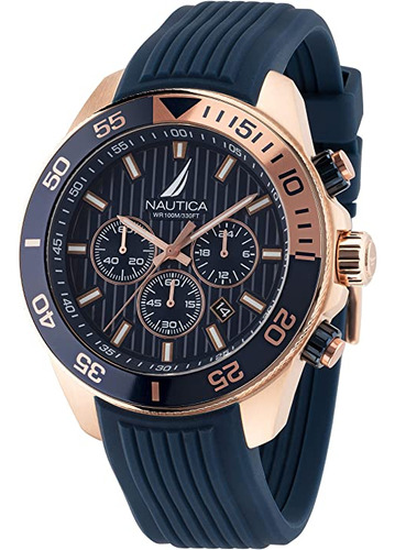 Nautica Napnos305 One - Reloj De Silicona Azul Para Hombre,