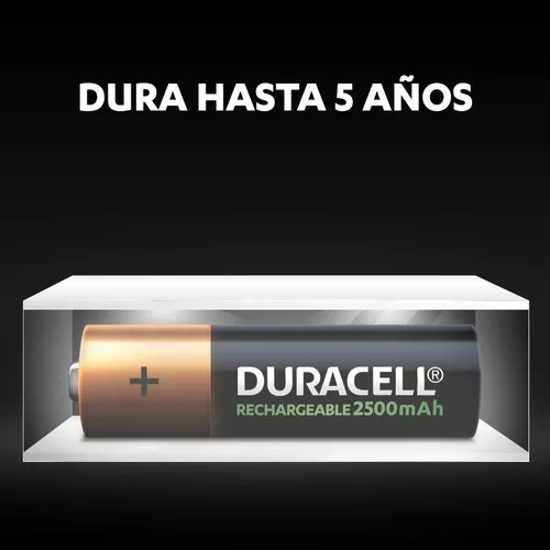 Pila Recargable Duracell Tamaño Aa 4 Unidades 25 Mah