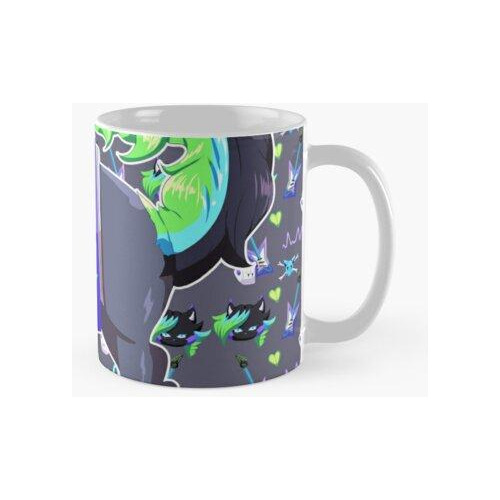 Taza Estampado De Familiares De Fantasia Neon Wave Calidad P