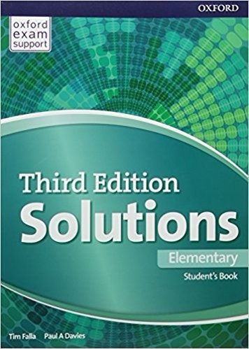 Solutions Elementary Student's Book - Third Edition - Oxford