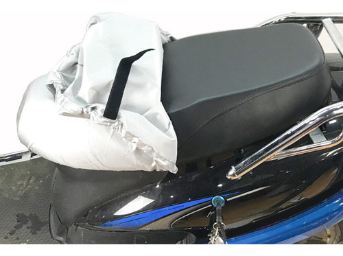 Funda De Asiento De Motocicleta Universal A Prueba Negro M