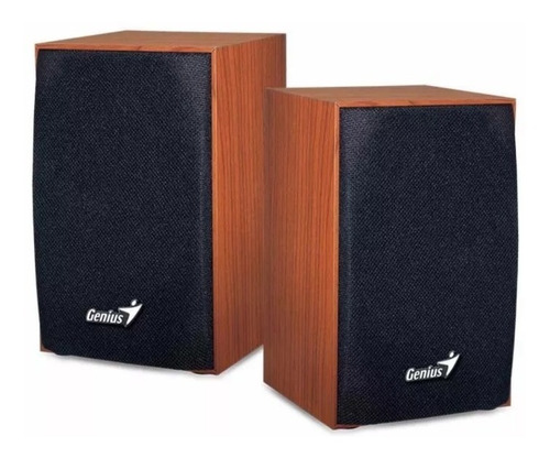 Parlantes Usb Genius 2.0  4 Watts Color Madera Sp-hf160