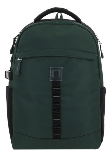 Mochila Grande Chenson Juvenil 1818 Wayne Portalaptop Verde Verde Oscuro Liso