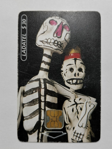 Tarjeta Ladatel 4 Días Festivos Calaveras De Papel 