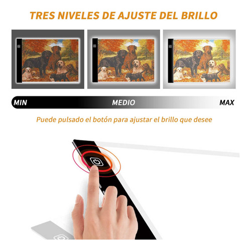 Mesa De Luz Dibujo A4 Almohadilla Led Con Usb Para Bocetos