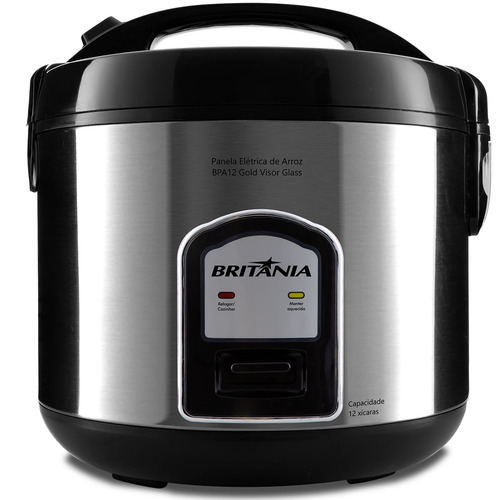 Panela De Arroz Glass Cooker 4 Litros Bpa12p Britânia 110v