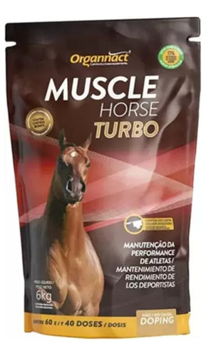 Suplemento Para Equinos Organnact Muscle Horse Turbo 6,0 Kg