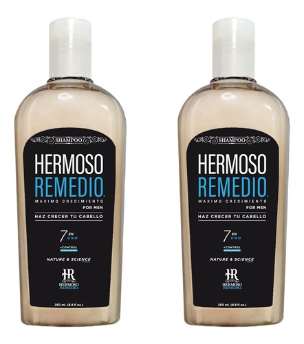 Imagen 1 de 8 de 2 Shampoo Anticaida Crecimiento Caspa Reparador Hombre 7en1