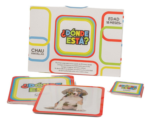 Juego De Mesa Cartas Niños ¿ Donde Esta ? - Chau Pantallas