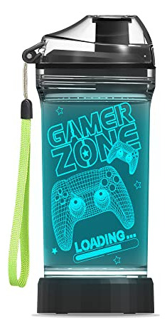 Botella De Agua Yuandian Gamer Zone Para Niños, Controller 7