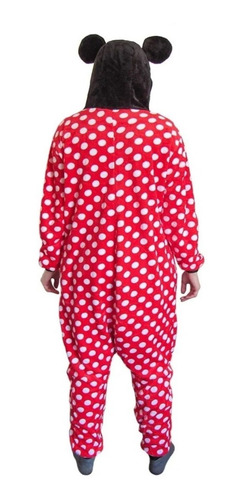 Pijama Macacão Pelúcia Kigurumi Minnie Mouse Disney Original