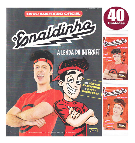 Enaldinho A Lenda Da Internet Kit Album + 200 Figurinhas