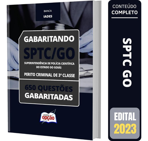 Caderno De Testes Sptc-go - Perito Criminal De 3 Classe