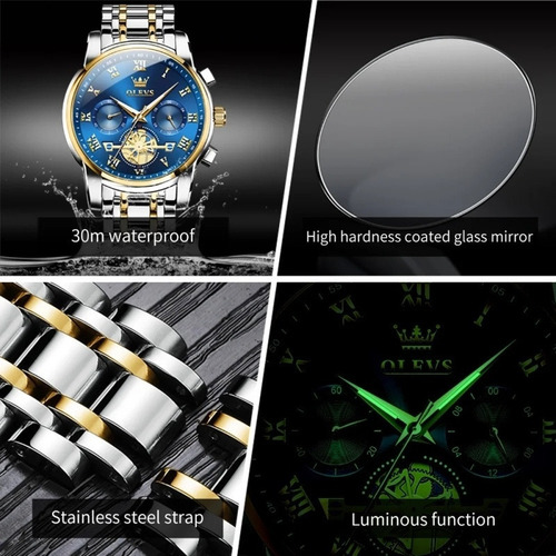 Relojes De Cuarzo Con Diamantes De Lujo Olevs Luminous