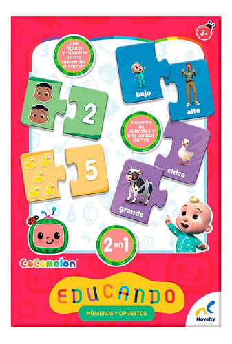 Juego Educando Numeros Opuestos Mod.jca-3957 Marca Novelty®