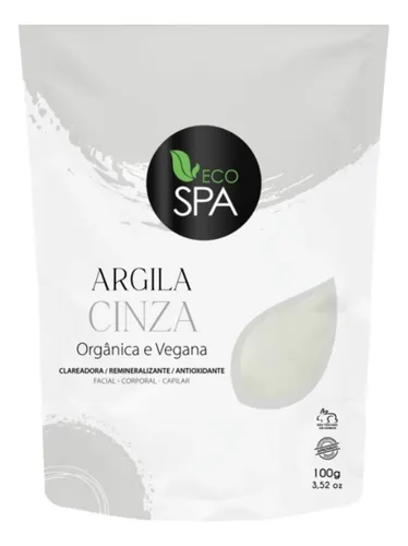 Argila Verde, Preta, Branca, Rosa, Amarela, Cinza E Outras. Tipo De Pele Argila Cinza 100g
