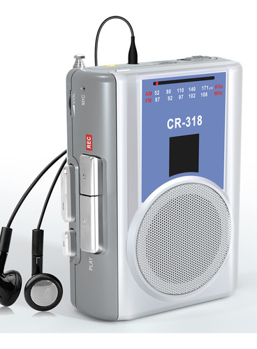 Walkman - Grabadora De Casete Con Am Fm, Reproductor De Cin.