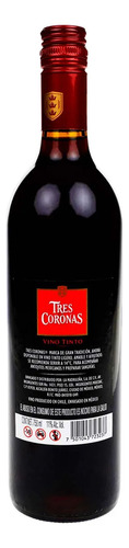 Vino Tinto Tres Coronas Afrutado 750 Ml