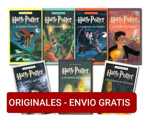 Coleccion Harry Potter 1 Al 7 ( Tapadura ) Originales