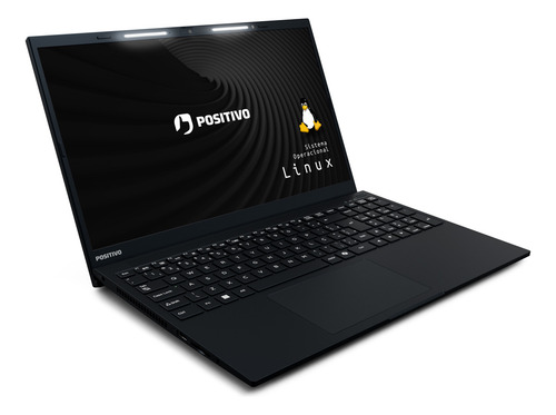 Notebook Positivo Vision R15 Lumina Bar, AMD Ryzen 5 8GB 256GB, Tela 15 polegadas Full HD Antirreflexo, Linux - Preto