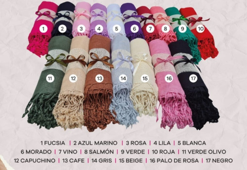 50 Pashminas Personalizadas, Recuerdos, Souvenirs