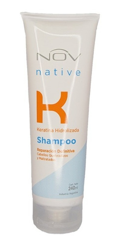 Shampoo Keratina Reparación Definitiva  Nov Native K 240ml 