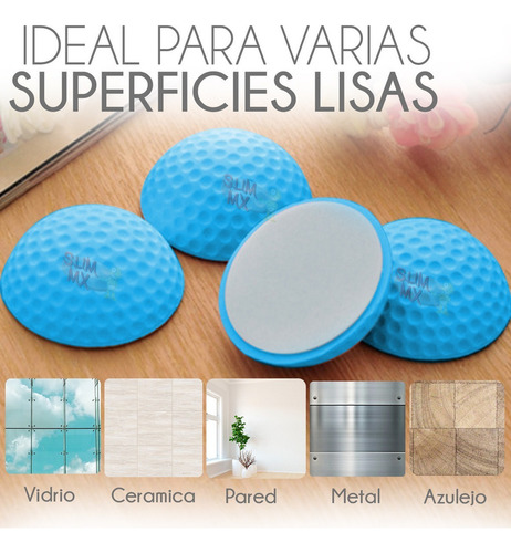 N Pack 10 Tope Puerta Silicón Suave Autoadherente Pared