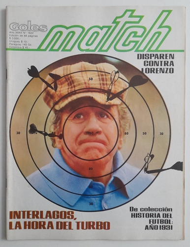 Revista Goles Match 1622 - Toto Lorenzo Racing Alianza Lima