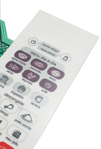 Imagem 2 de 7 de Membrana Teclado Para Microondas Brastemp Bms45 Ative