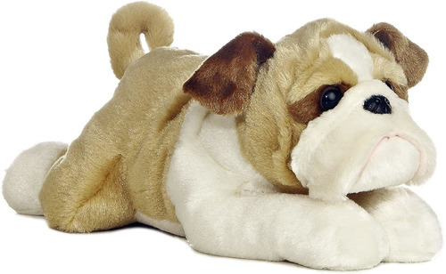 Bulldog Peluche Willis De Aurora World Flopsie 12 Pulgadas