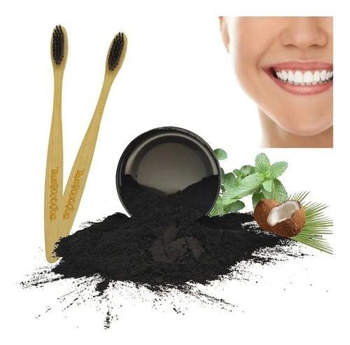 Blanqueador Dental + Cepillo De Bambu Coco Whithe