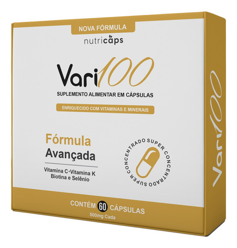 Vari100 Capsula Original - Evolução Varizen Com Nota Fiscal