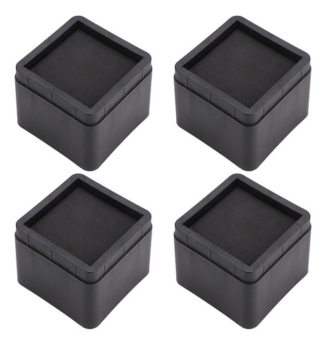 4 Elevadores De Cama Apilables, Resistentes, Cuadrados, Colo