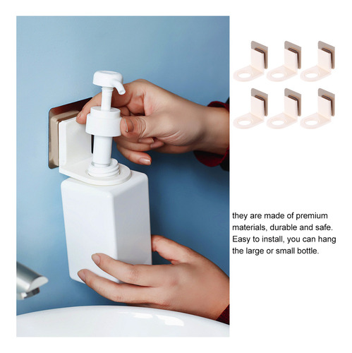Soporte De Pared Para Botella De Gel De Ducha, 6 Unidades