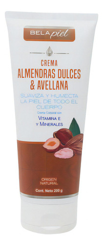  Crema Almendras Dulces Y Avellana 200 G Belapiel