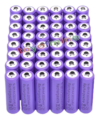 48 X 3000mah De 2a Aa 1,2 V Ni-mh Recargable Batería Celular