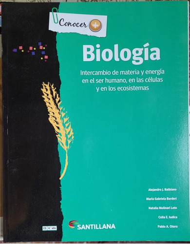 Biologia 4 Serie Conocer Santillana 