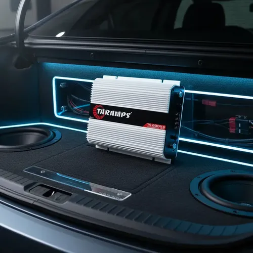 Amplificador Taramps TS 800x4 800W 4 Canais para Som Automotivo