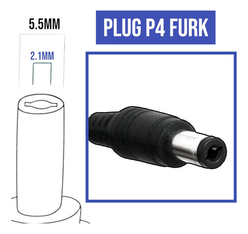 Fonte De Alimentação 18v 2a Bivolt 110-220v Plug P4