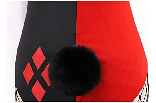 Traje De Cosplay C-zofek Super Heroes Para Mujer, Rojo Y Neg
