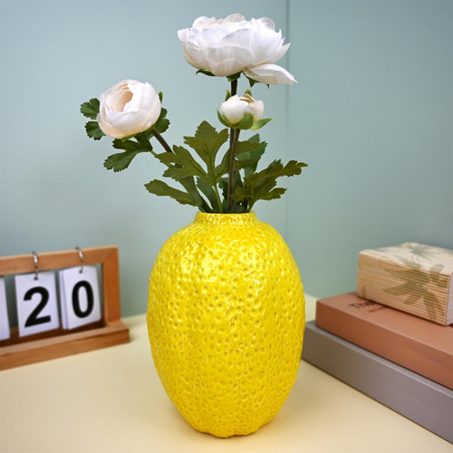 Florero Estilo Limón Florero En Forma De Limón Soporte Para